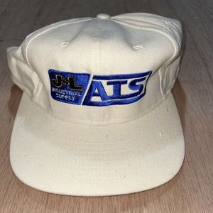 J & L Industrial Supply AIS Hat Adult Size White Adjustable Hat Cap‎
